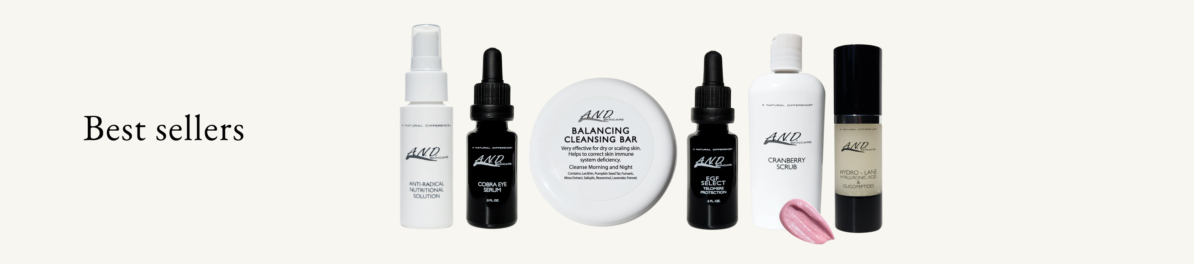 A Natural Difference best selling skincare