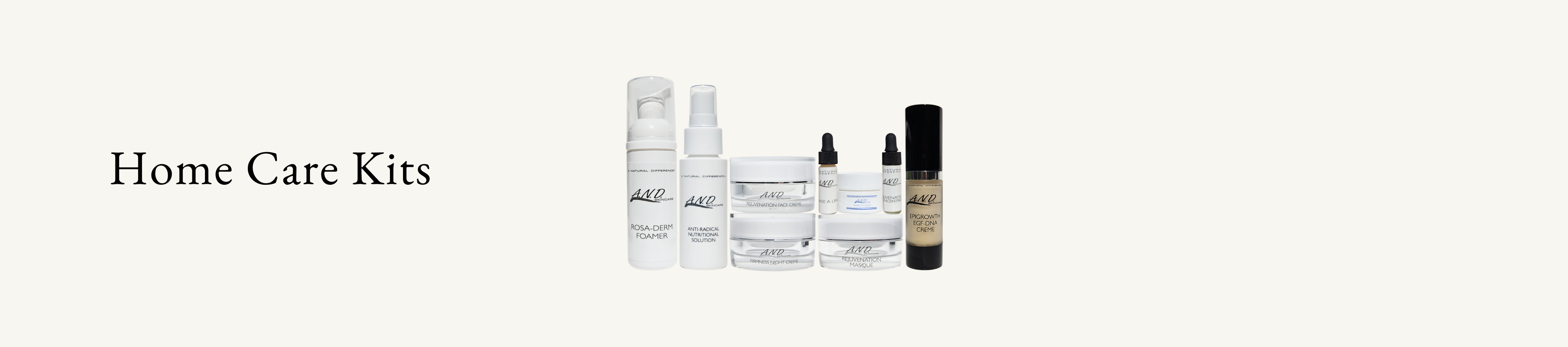AND home care skincare kits