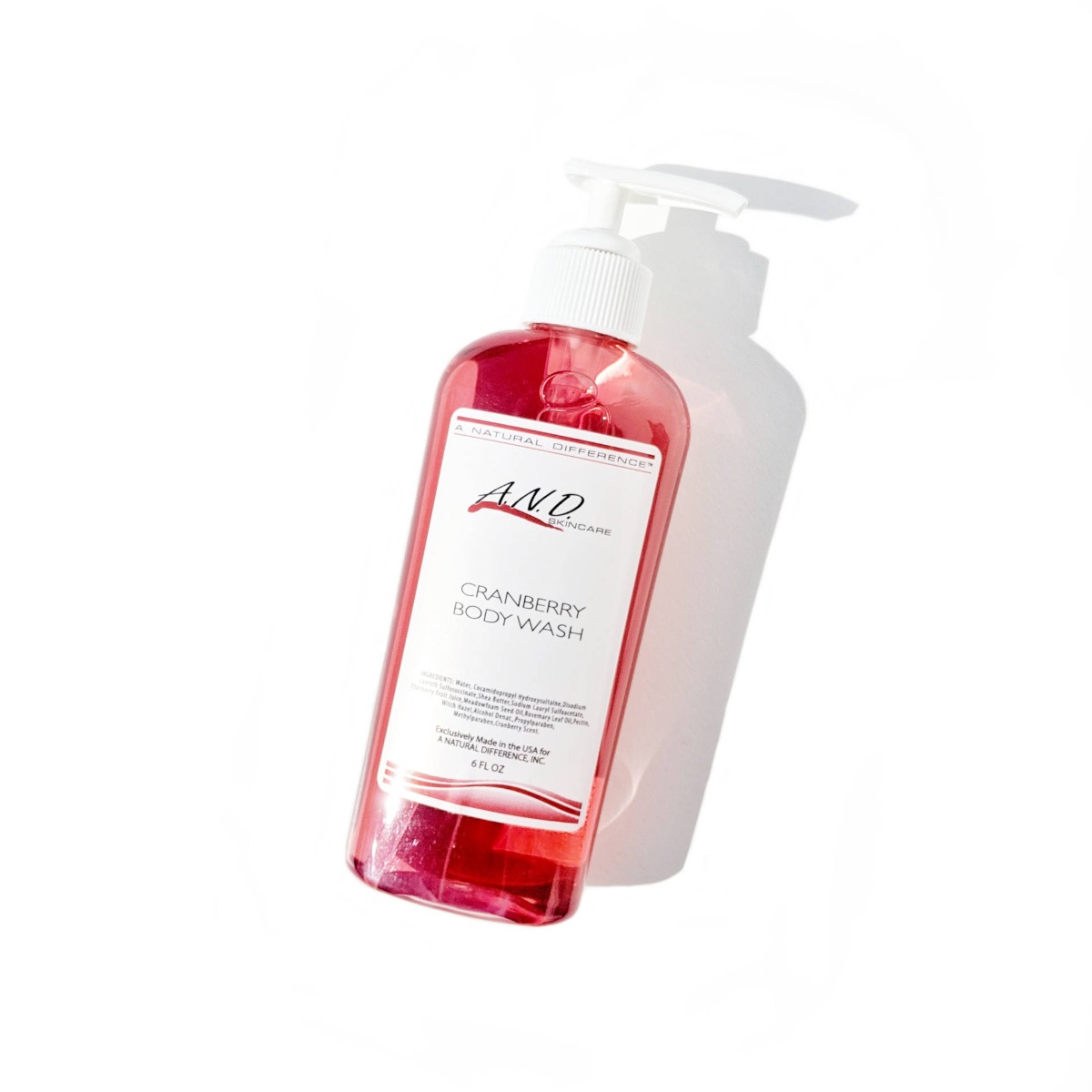 Cranberry Body Wash 6 Oz - A Natural Difference