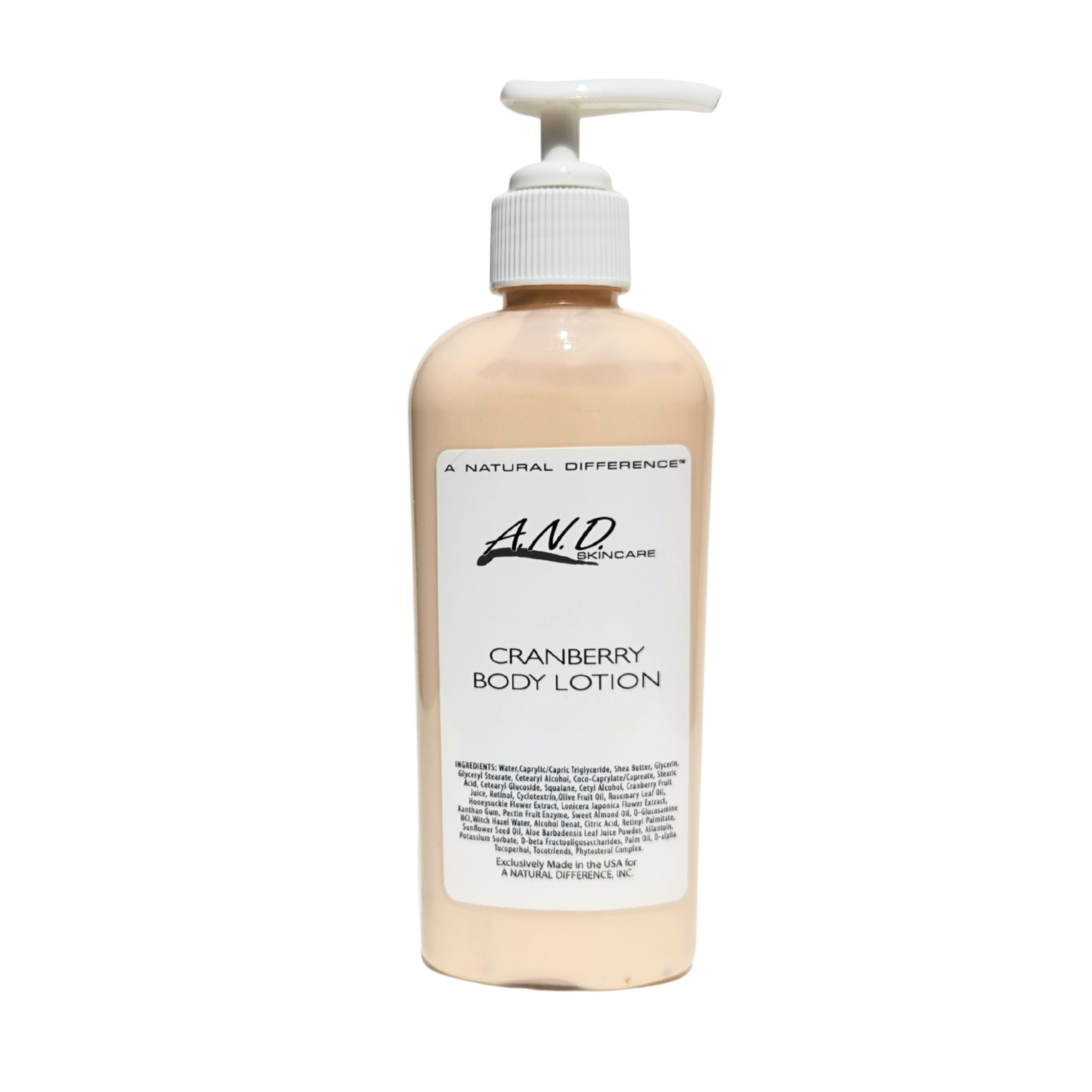 Hydrating cranberry body lotion to soften dry skin improve texture and support skin barrier with antioxidants