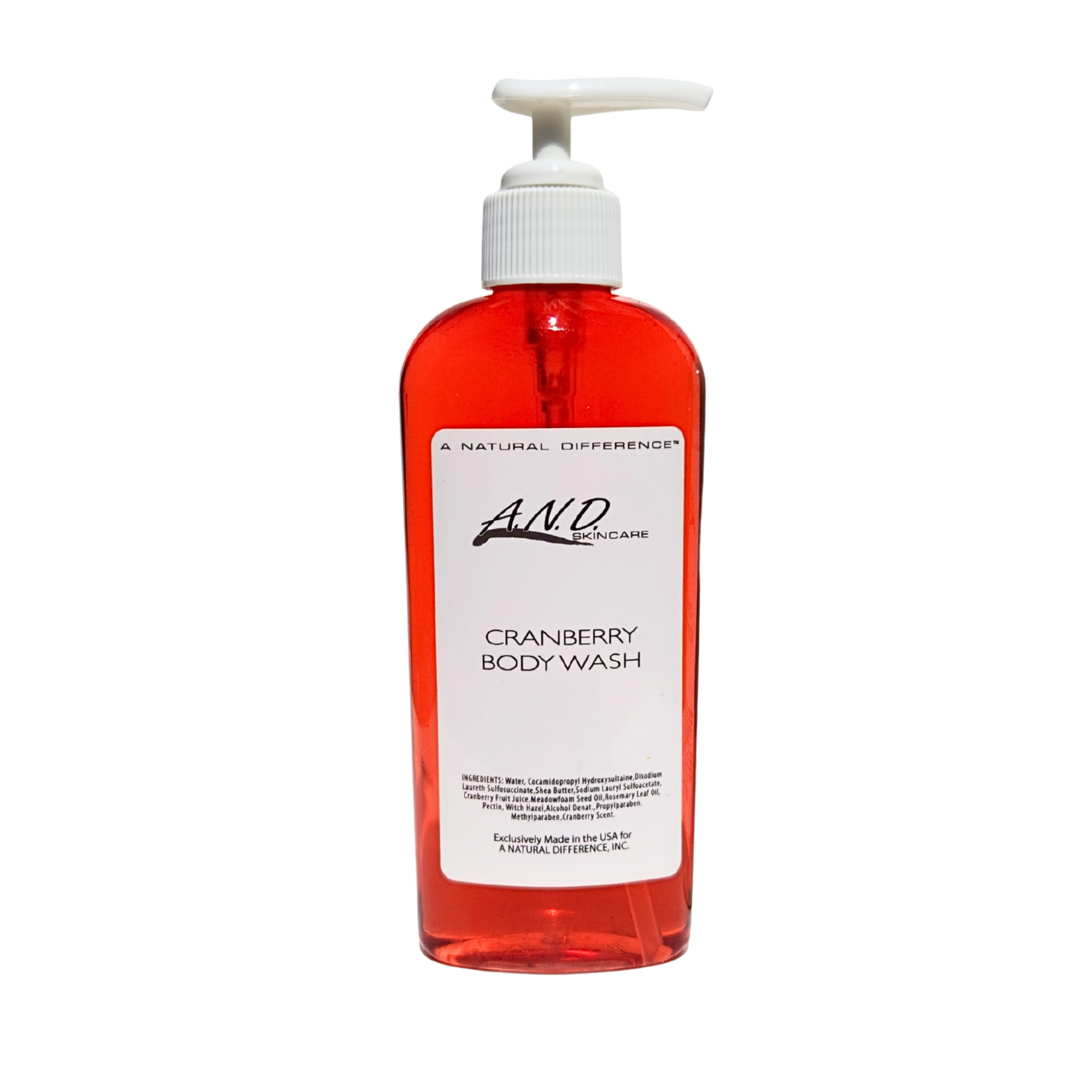 Cranberry body wash for gentle cleansing and hydration antioxidant rich formula to soften and nourish skin