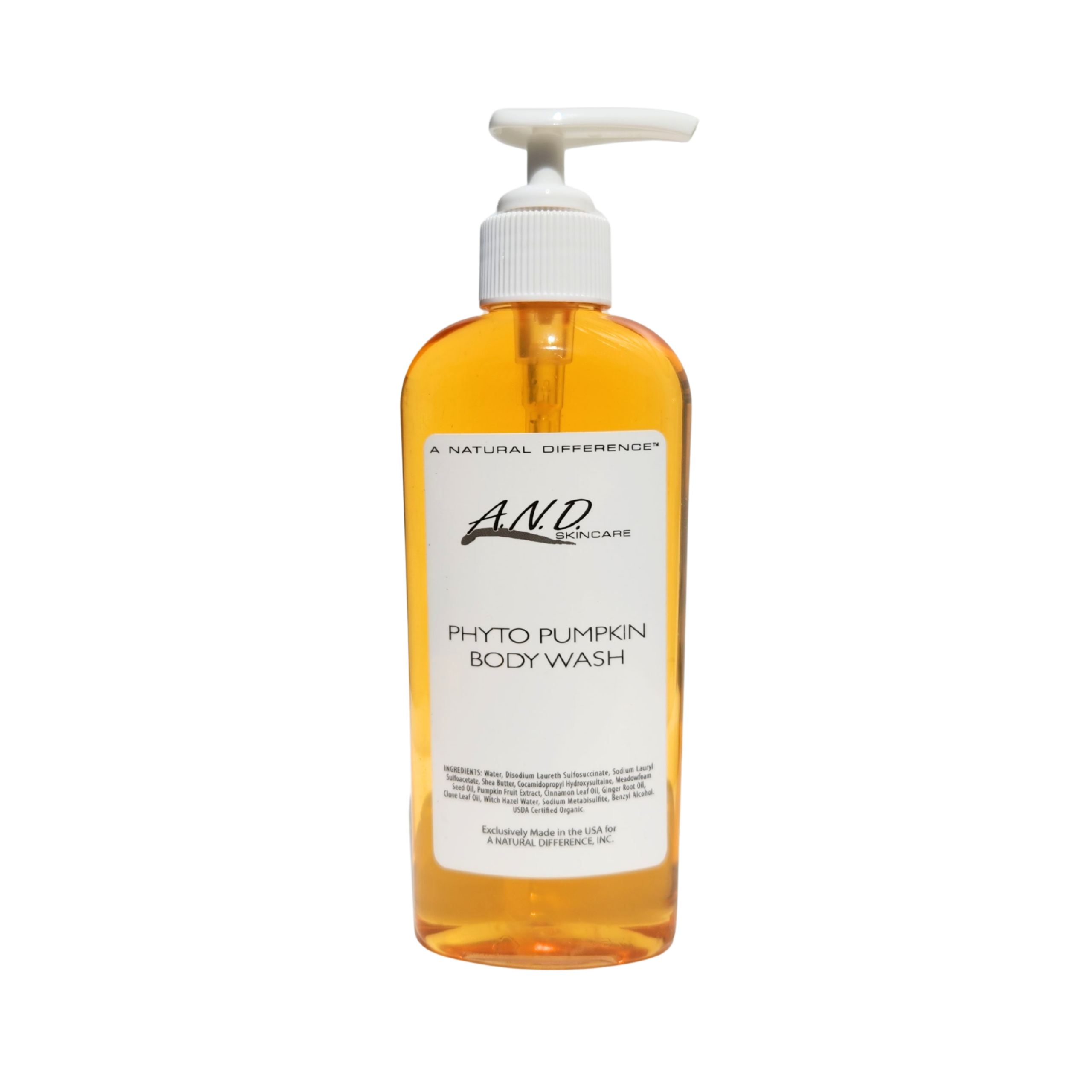 Natural pumpkin body wash for gentle exfoliation and hydration cleansing dull skin to smooth texture and improve glow