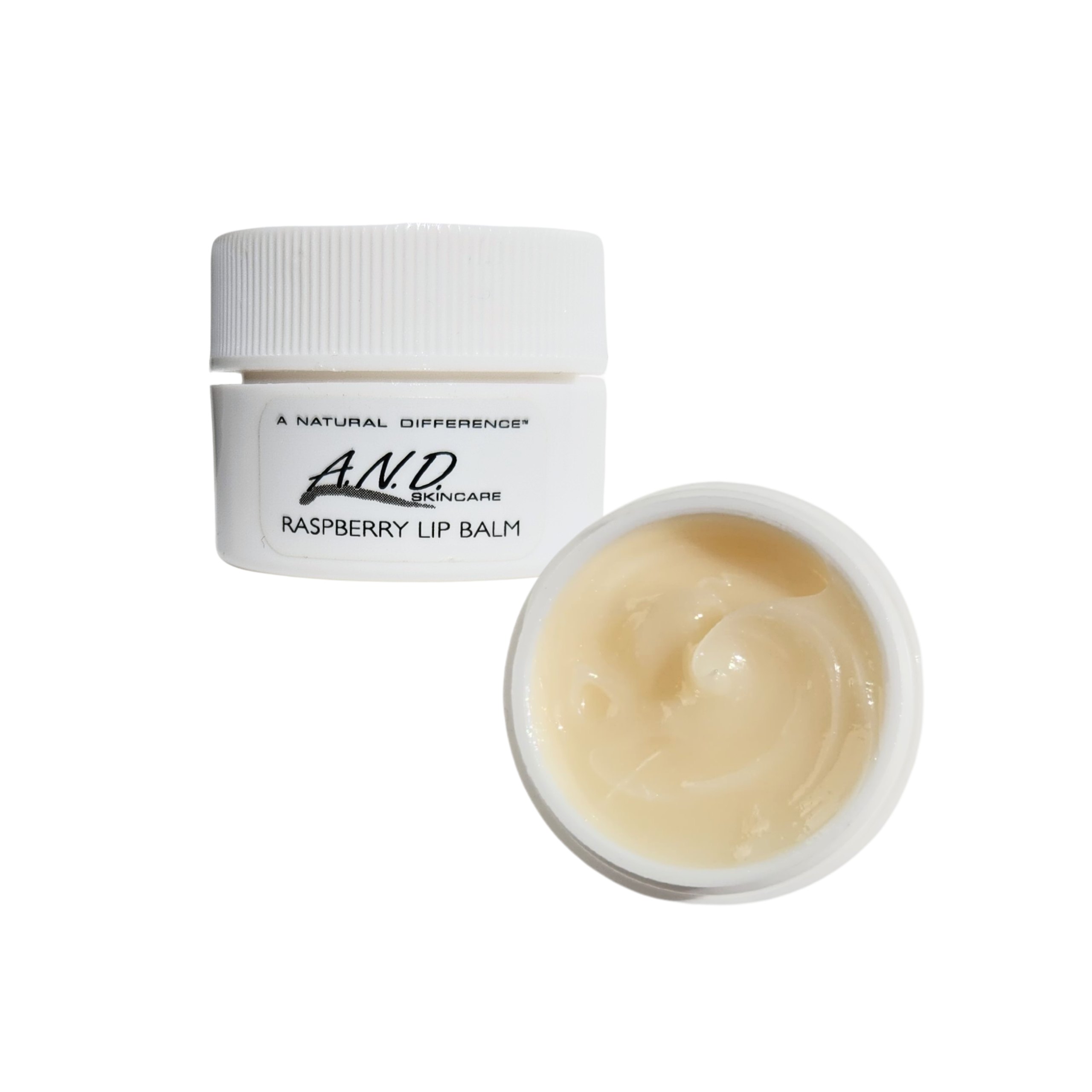 Natural raspberry lip balm for dry lips hydrating and nourishing treatment to soften and repair chapped lips