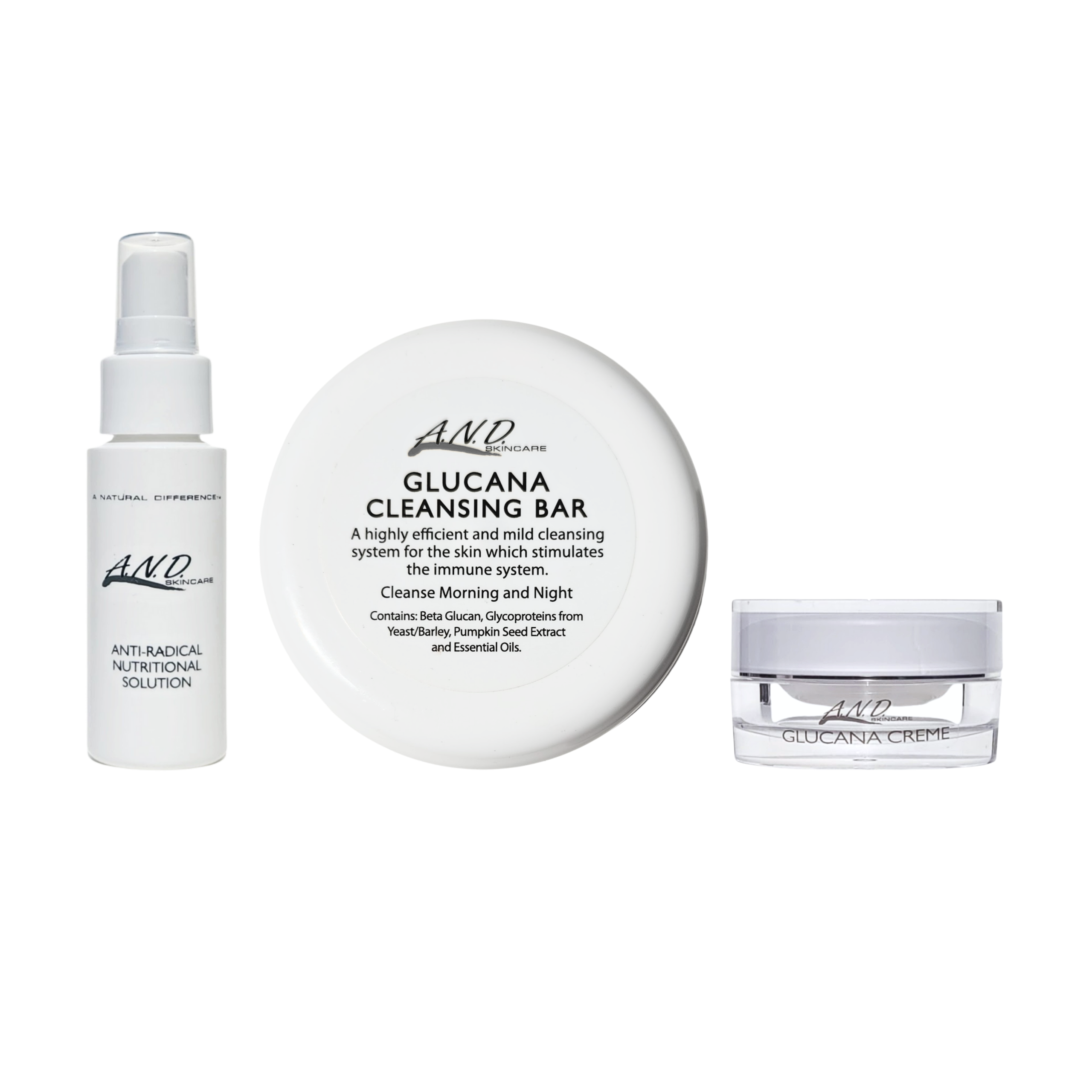 Glucana trio clean beauty hydrating skincare set for dry and sensitive skin to repair barrier improve moisture and support healthy skin function